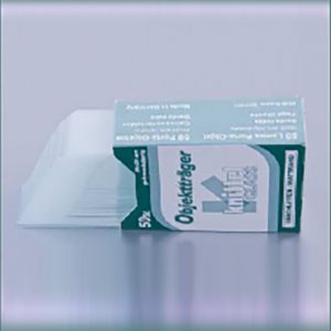 Microscope Slides (non-color) | cut edges / 20 mm twin frosted end