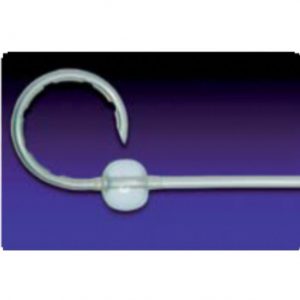 Suprapubic integral catheter of silicone Pigtail tip Ch 18